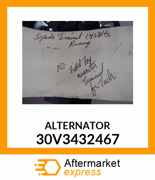 ALTERNATOR 30V3432467