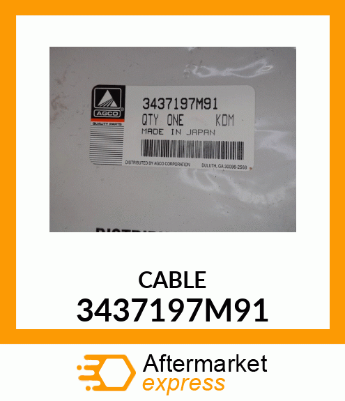 CABLE 3437197M91