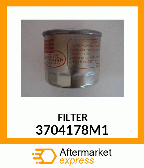 FILTER 3704178M1