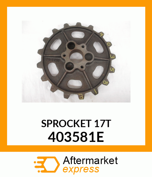 SPROCKET17T 403581E