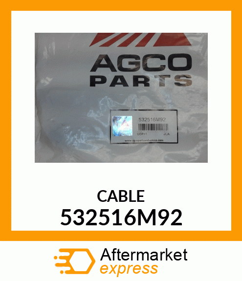 CABLE 532516M92