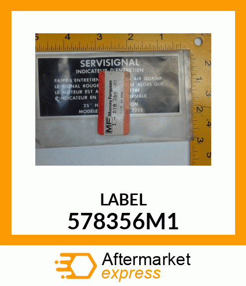 LABEL 578356M1