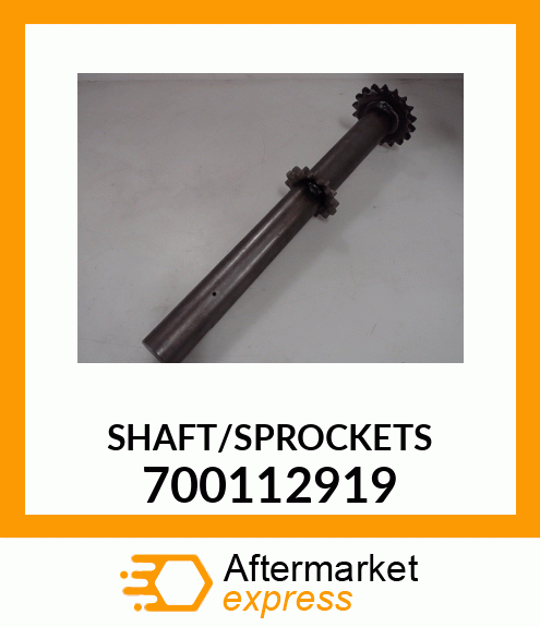 SHAFT/SPROCKETS 700112919