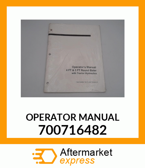 OPERATOR MANUAL 700716482