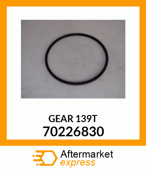 GEAR 139T 70226830