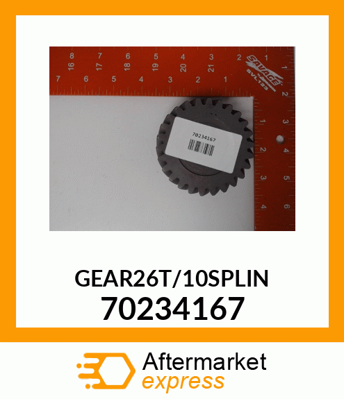 GEAR26T/10SPLIN 70234167