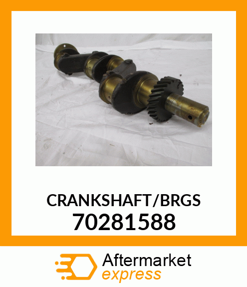 CRANKSHAFT/BRGS 70281588