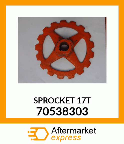 SPROCKET 17T 70538303