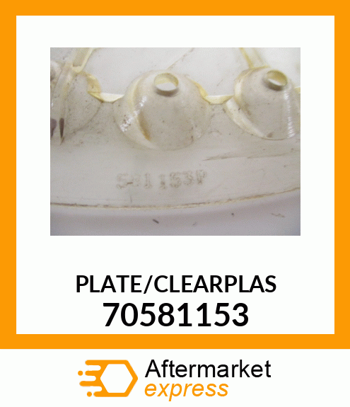 PLATE/CLEARPLAS 70581153