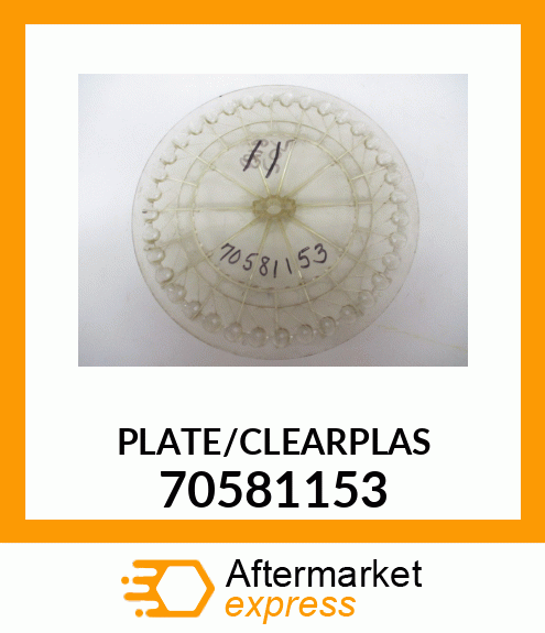 PLATE/CLEARPLAS 70581153