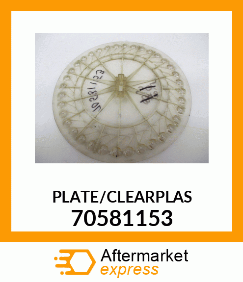 PLATE/CLEARPLAS 70581153