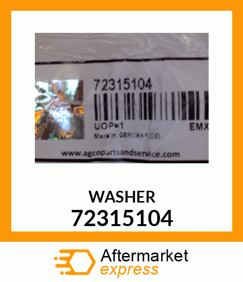 WASHER 72315104