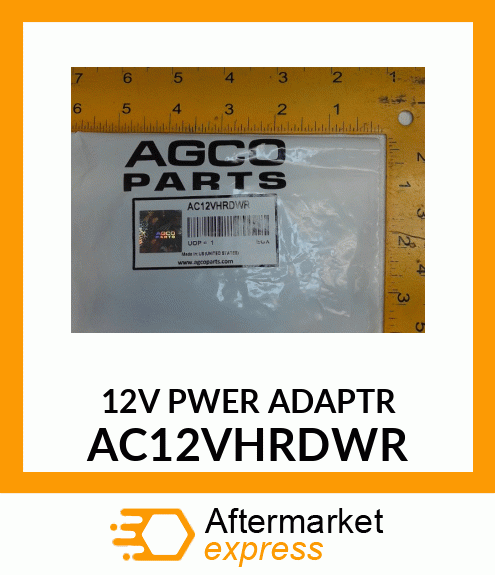 12V PWER ADAPTR AC12VHRDWR