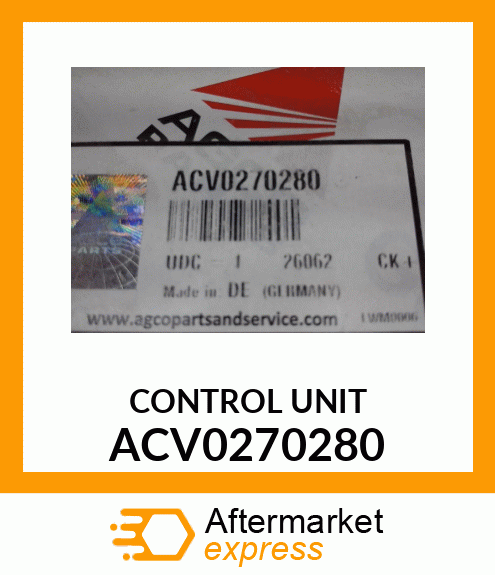 CONTROL UNIT ACV0270280