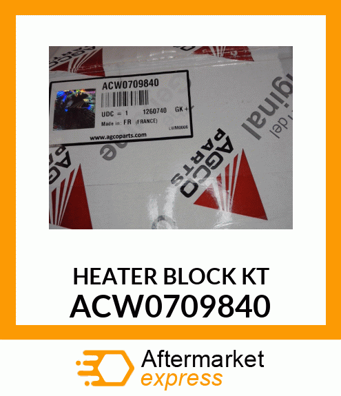 HEATER BLOCK KT ACW0709840