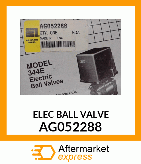 ELEC BALL VALVE AG052288