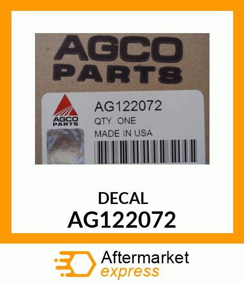 DECAL AG122072