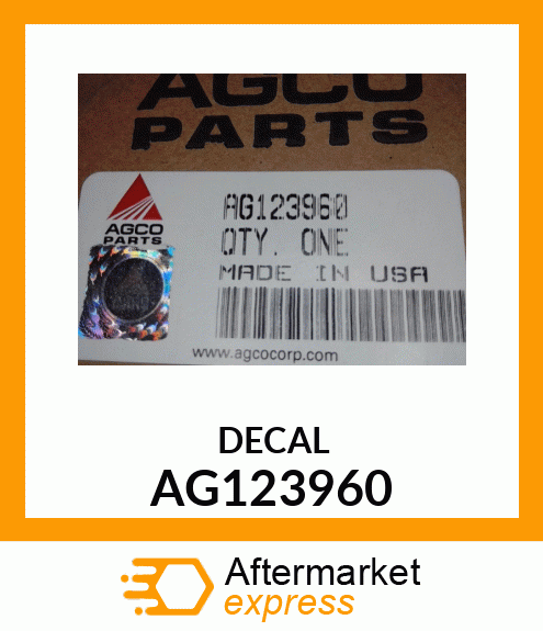 DECAL AG123960