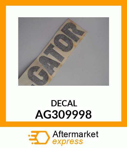 DECAL AG309998