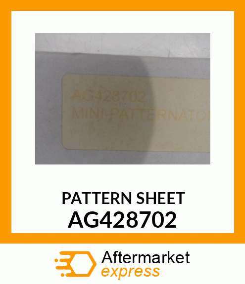 PATTERN SHEET AG428702