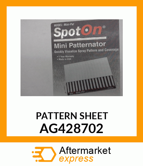 PATTERN SHEET AG428702