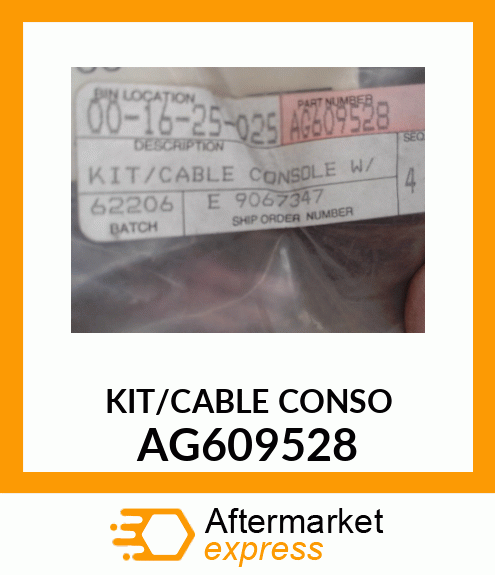 KIT/CABLE CONSO AG609528