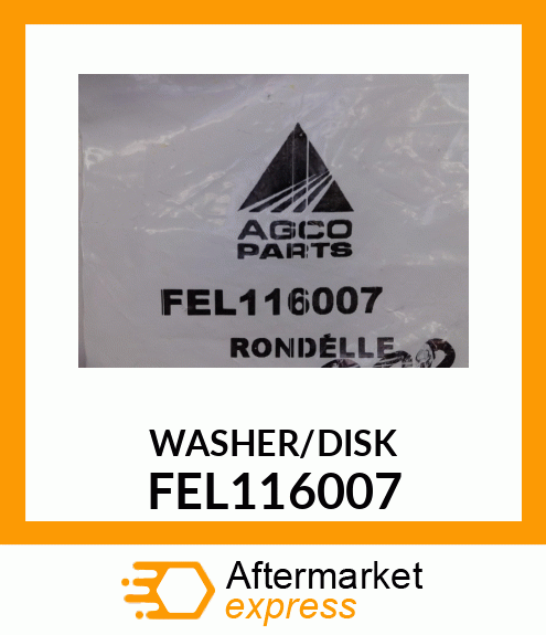 WASHER/DISK FEL116007