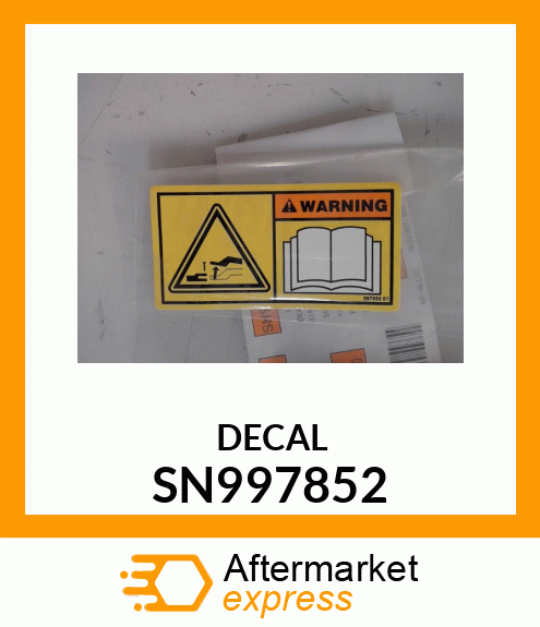 DECAL SN997852