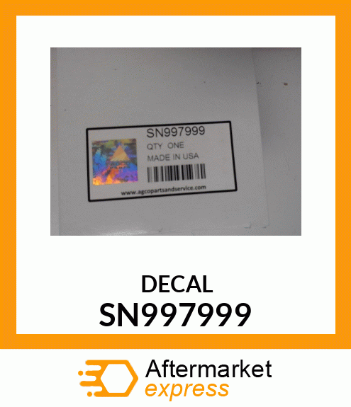 DECAL SN997999