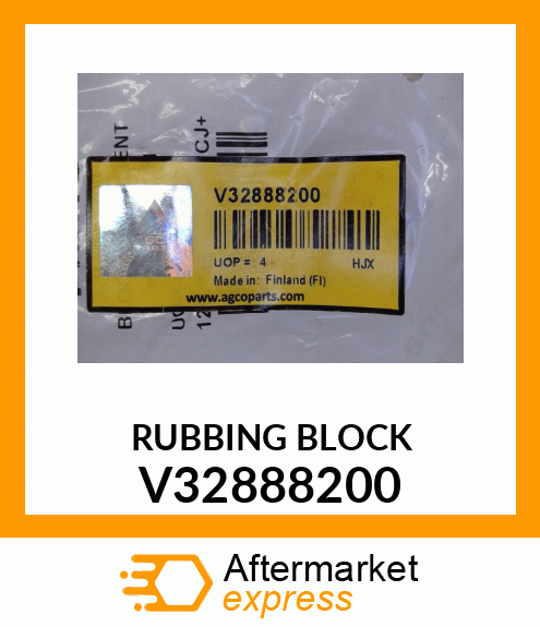 RUBBING BLOCK V32888200