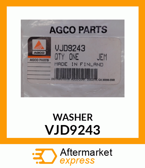 WASHER VJD9243