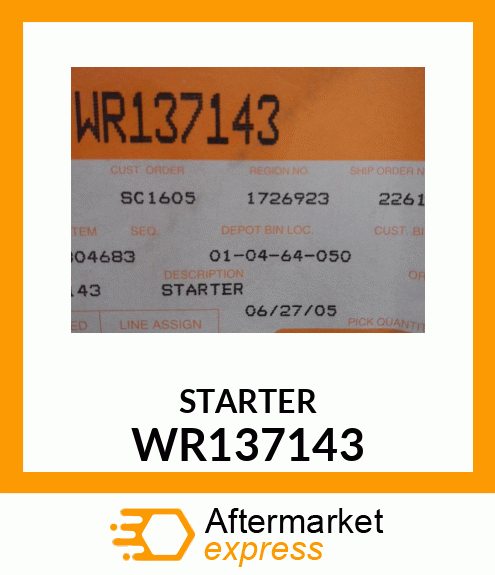 STARTER WR137143