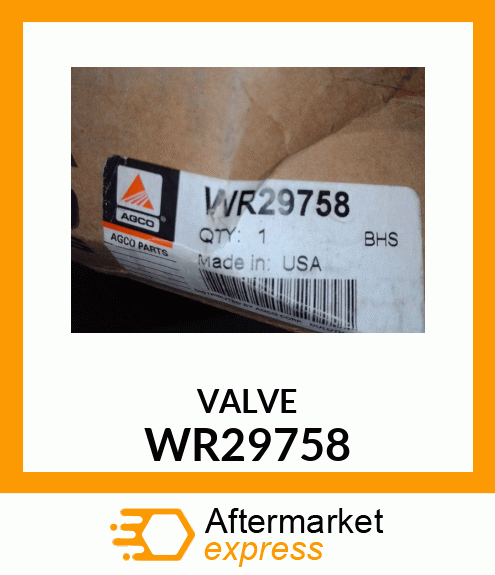 VALVE WR29758