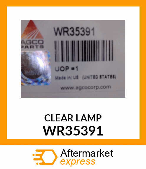 CLEAR LAMP WR35391