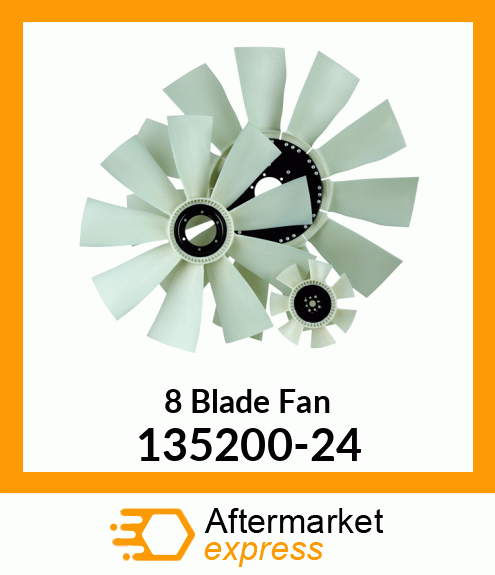 Spare part 135200-24 + New Aftermarket 8 Blade Fan