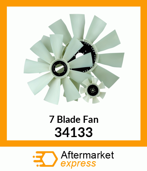 New Aftermarket 7 Blade Fan 34133