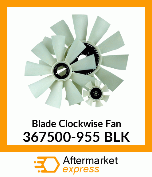 New Aftermarket Blade Clockwise Fan 367500-955 BLK