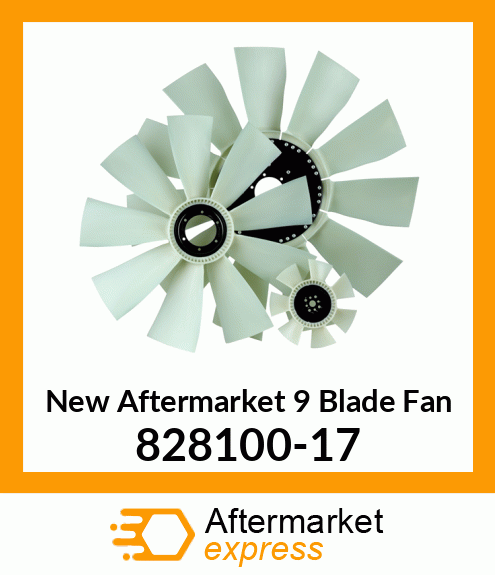 New Aftermarket 9 Blade Fan 828100-17