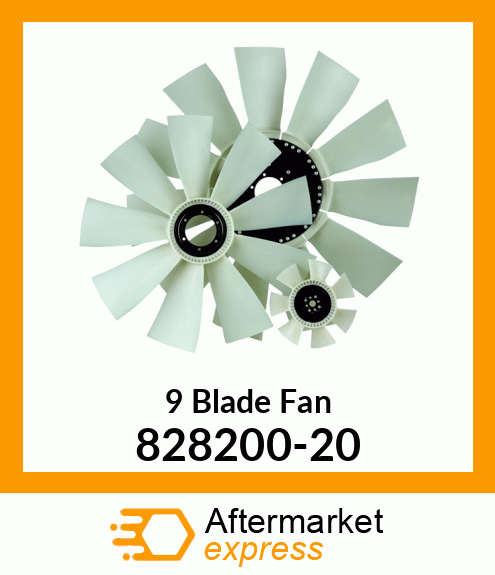 New Aftermarket 9 Blade Fan 828200-20