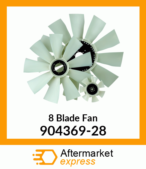 New Aftermarket 8 Blade Fan 904369-28