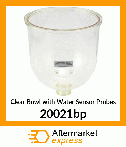 Clear Bowl with Water Sensor Probes 20021bp