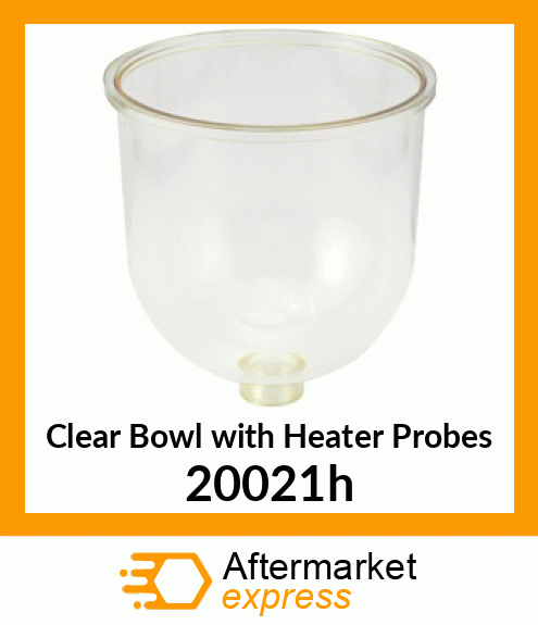 Clear Bowl with Heater Probes 20021h