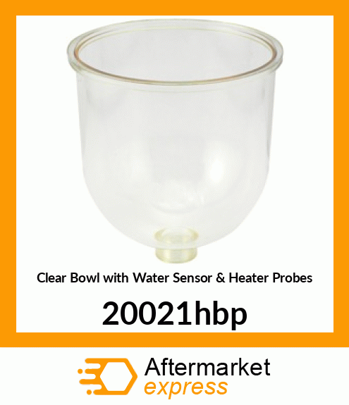 Clear Bowl with Water Sensor & Heater Probes 20021hbp