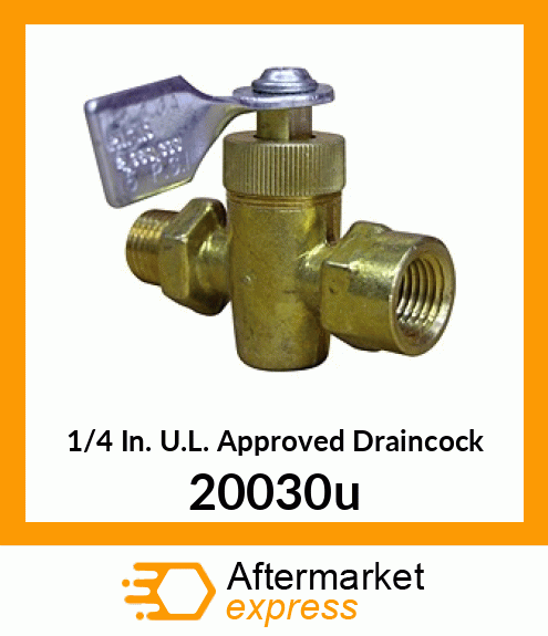 1/4 In. U.L. Approved Draincock 20030u