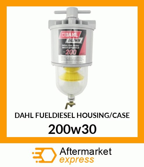 DAHL FUEL(DIESEL) HOUSING/CASE 200w30