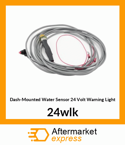 Dash-Mounted Water Sensor 24 Volt Warning Light 24wlk