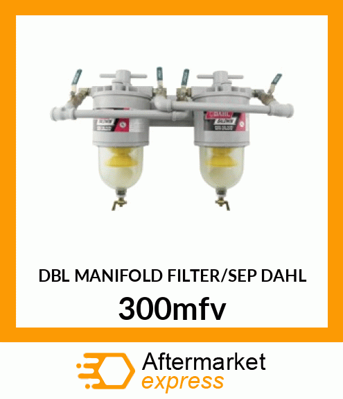 DBL MANIFOLD FILTER/SEP DAHL 300mfv