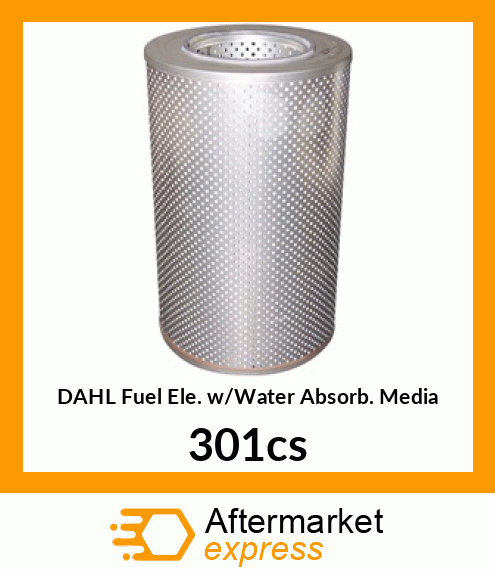 DAHL Fuel Ele. w/Water Absorb. Media 301cs