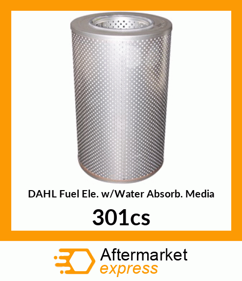 DAHL Fuel Ele. w/Water Absorb. Media 301-CS