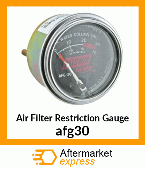 Air Filter Restriction Gauge afg30